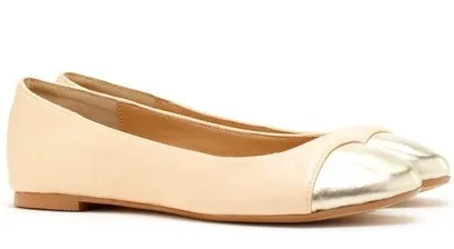 Dale Silver Cap Toe Flats