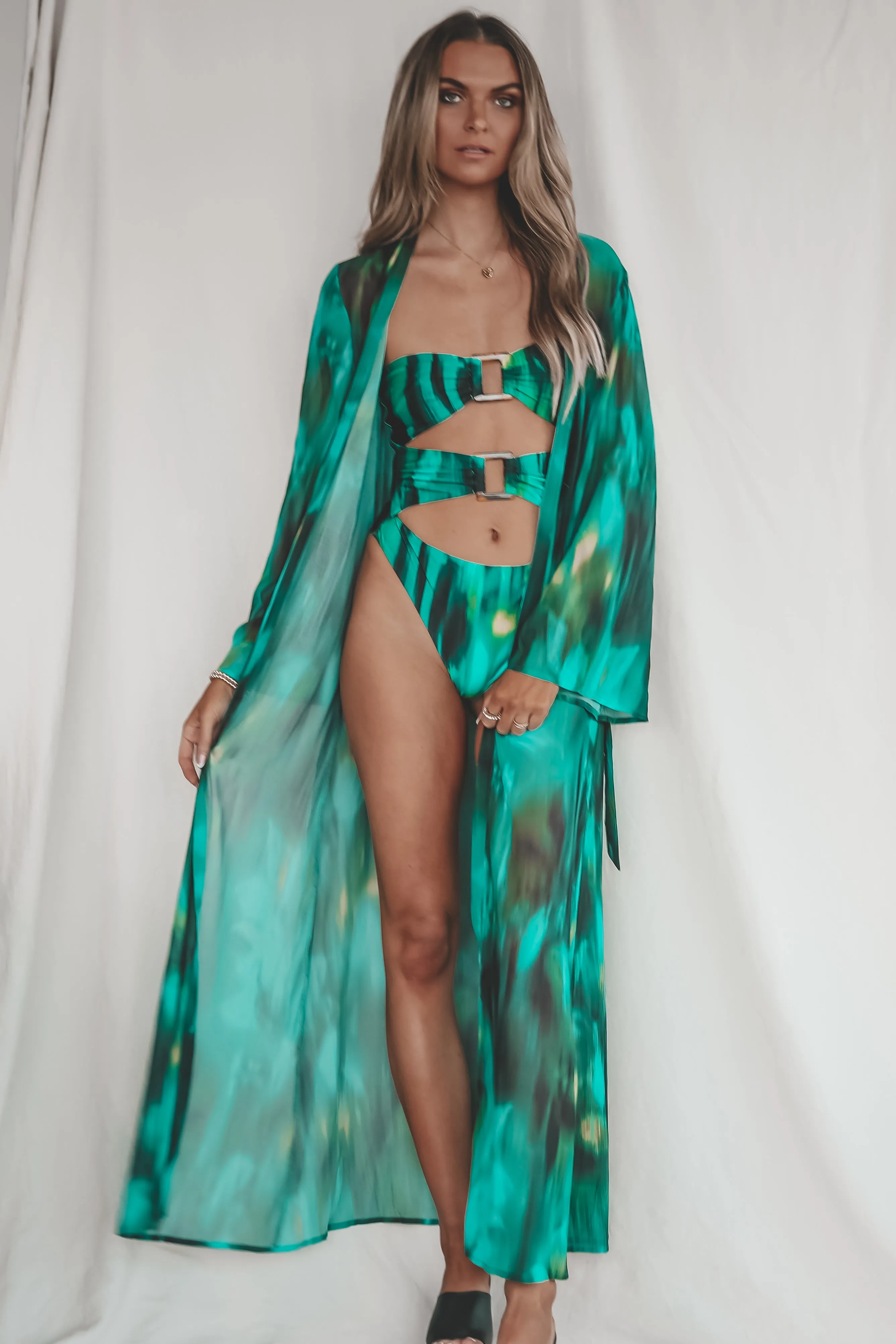DEAL Under The Sea Multi Color Sheer Cover Up