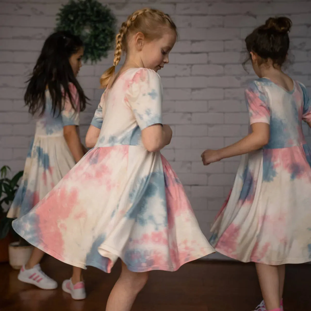 Isla Dress -Tie Dye Bamboo Opal
