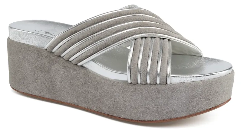 J Slides Quiana Grey Sandal