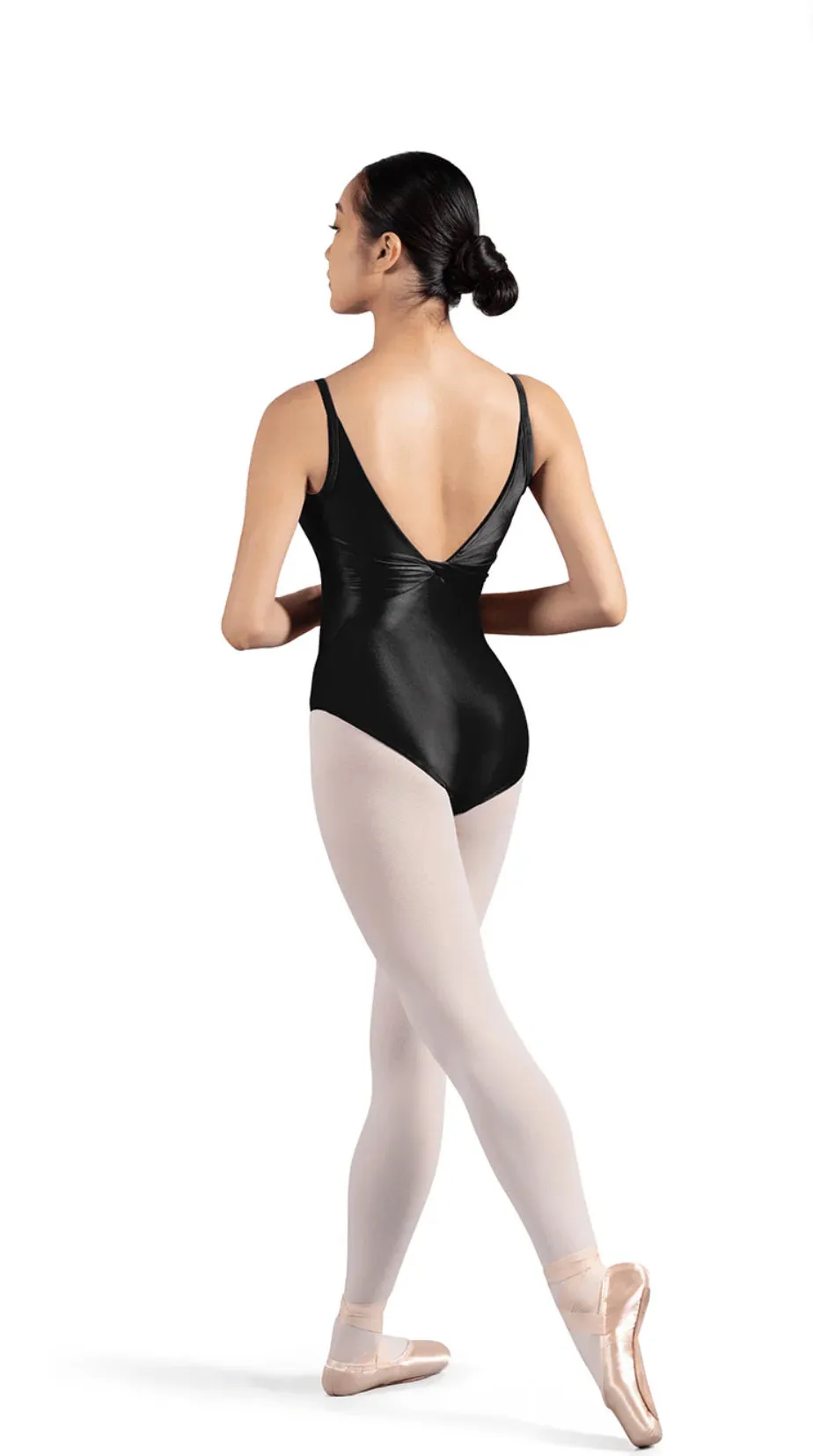 Mirella Scoop Neck Twist Back Camisole Leotard