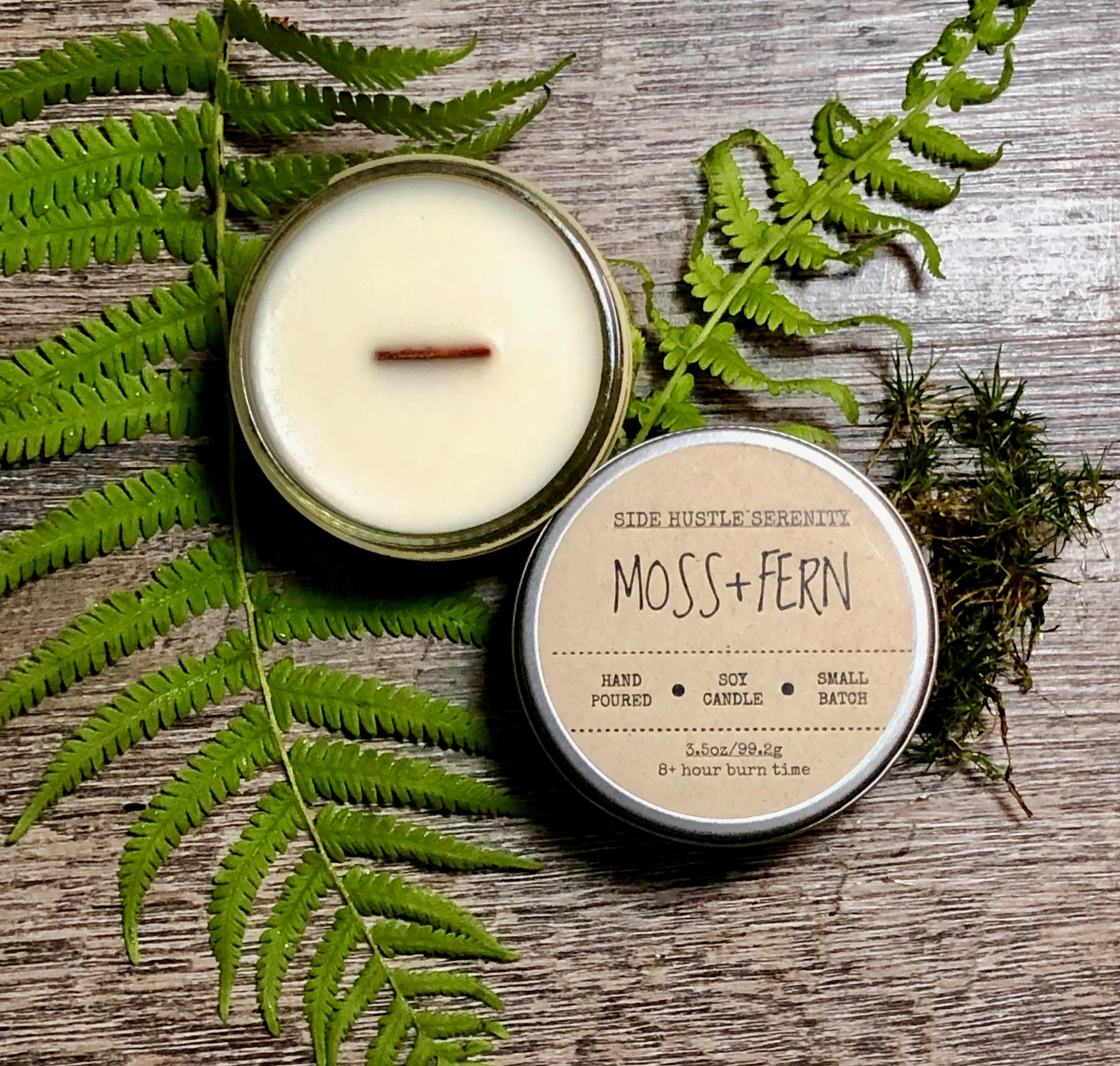 Moss   Fern Scented Soy Candle | 3.5oz