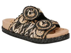 Sam Edelman: Reina in Black & Natural Raffia
