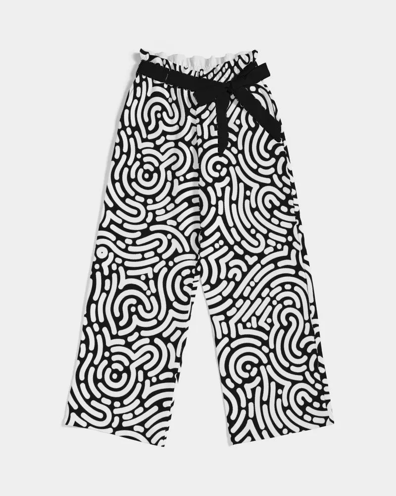 Waves High Rise Wide Leg Pants