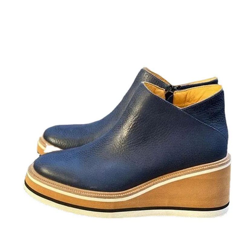 Wedge Platform Ankle Boots